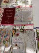 Assorted Sewing / Crochet Books & Magazines and Singer Buttonholer and Zig Zag Machine
