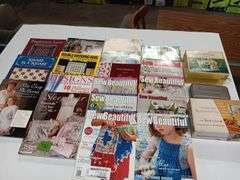 Assorted Sewing / Crochet Books & Magazines and Singer Buttonholer and Zig Zag Machine