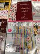Assorted Sewing / Crochet Books & Magazines and Singer Buttonholer and Zig Zag Machine