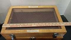(3) Wood Display Cases