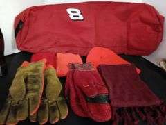 Ear Warmers, Gloves & Dale Earnhardt Duffle Bag