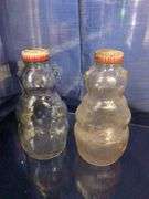(2) Snow Crest Bear Bank Bottles, Blue Climax Canning Jar & Onawa Lodge Ashtray
