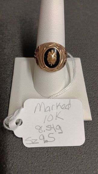 Marked 10KT 1952 Class Ring (Size 9.5 8.5gr.)