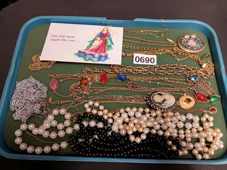 Assortment of Costume Jewelry Necklaces