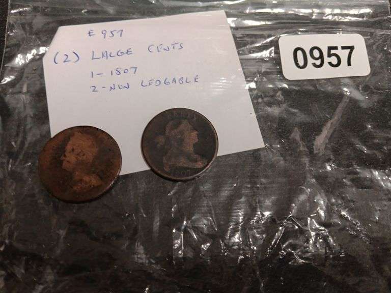 (2) Large Cents (1-1807 & 2-Unledgable)
