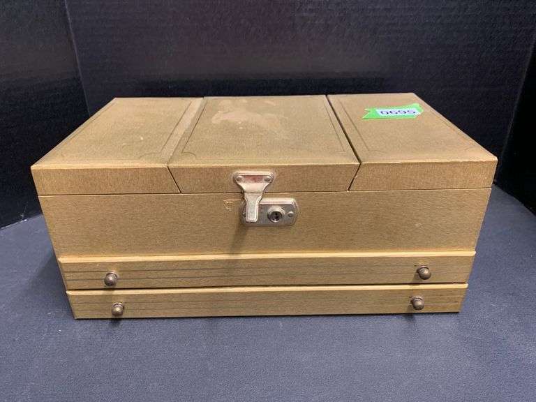 Gold Tone Jewelry Box