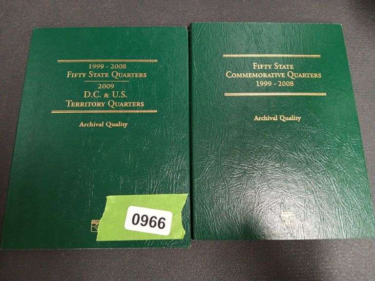 (2) Partial 1999-2008 State Quarter Books