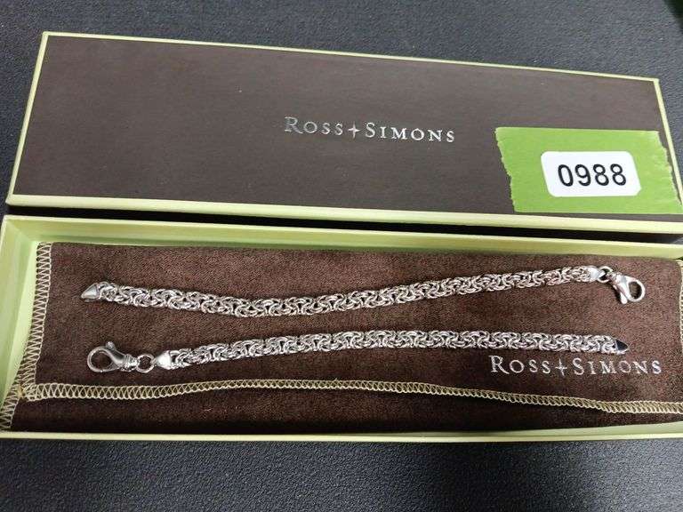 (2) 7" Sterling Woven Bracelets (19.8gr.)