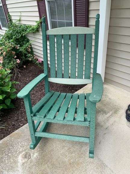 Green Resin Rocking Chair