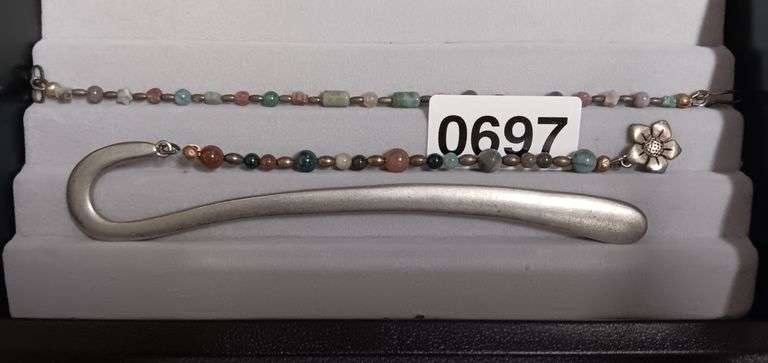 Earth Tones Beaded Book Mark & Bracelet