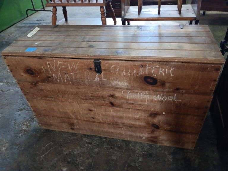 Antique Pine Blanket Chest