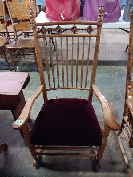 Rocking Chair w/ Upholstered Cushion