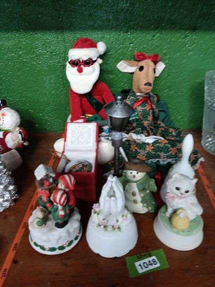 Assortment of Holiday Themed Decorative Items