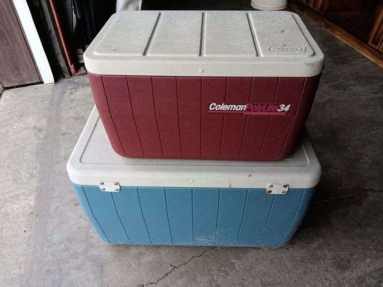 (2) Coleman Coolers