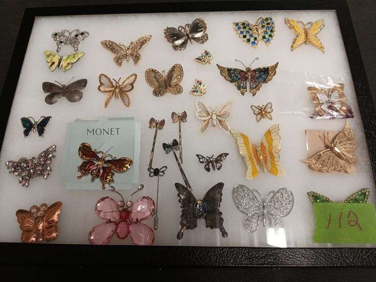 Large Assortment of Butterfly Pins/Brooches