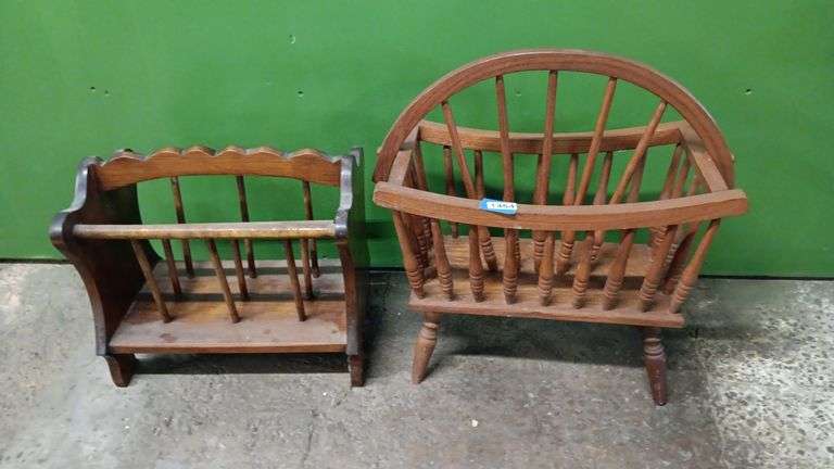 (2) Newspaper / Magazine Racks