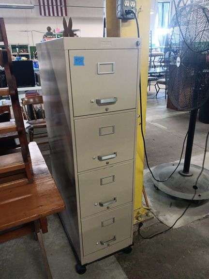 Modern Steelcraft 4 Drawer File Cabinet w/ Mobile Base