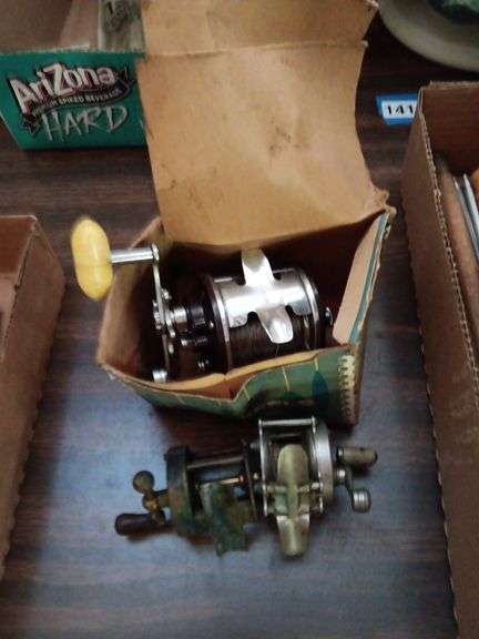 Penn Peerless #9 Reel & (2) Unmarked Vintage Fishing Reels