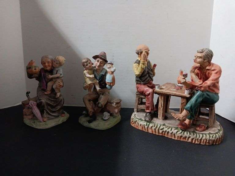 (3) Ceramic Figurines