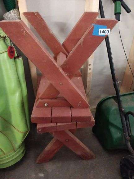 (2) Small Wood Benches