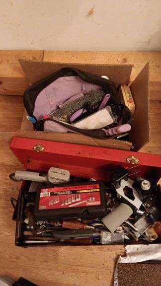 Assortment of Tools and Hardware