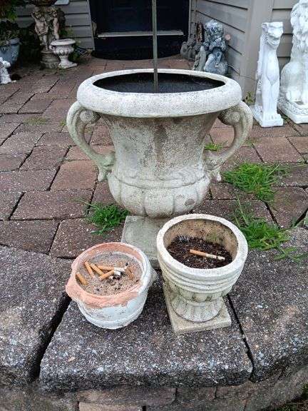 Resin and Terracotta Planters