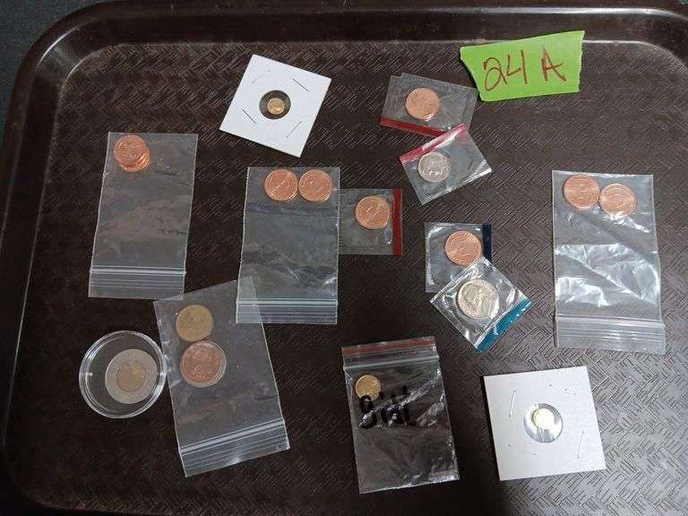 Assortment of Tokens and Coins
