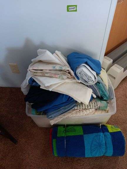 Large Assortment of Blankets & Linens