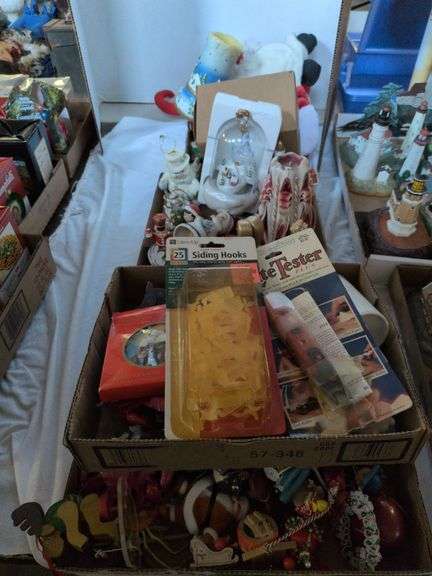 Large Assortment of Christmas Decor and Ornaments