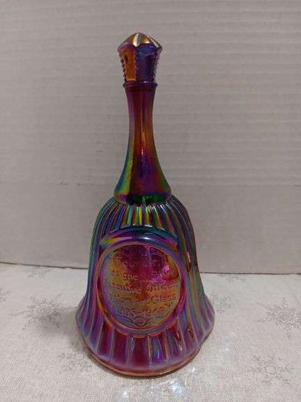 Fenton Iridescent Glass Hand Bell