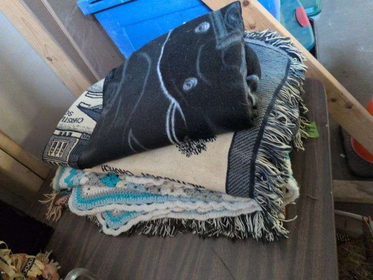 Afghan and (3) Throws