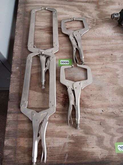 (4) Vise Grip Style Welding Clamps