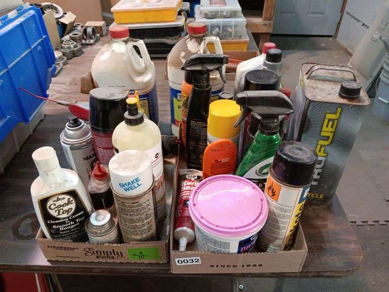 Assorted Spray Chemicals, Oil & Cleaners