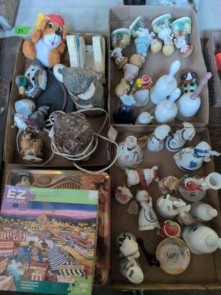Large Assortment of Household Decor and (2) Puzzles