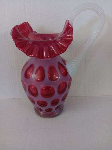 Fenton Commemorative Coin Dot Pitcher
