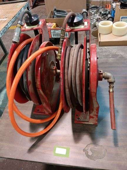 (2) Reelcraft Air Hose Reels