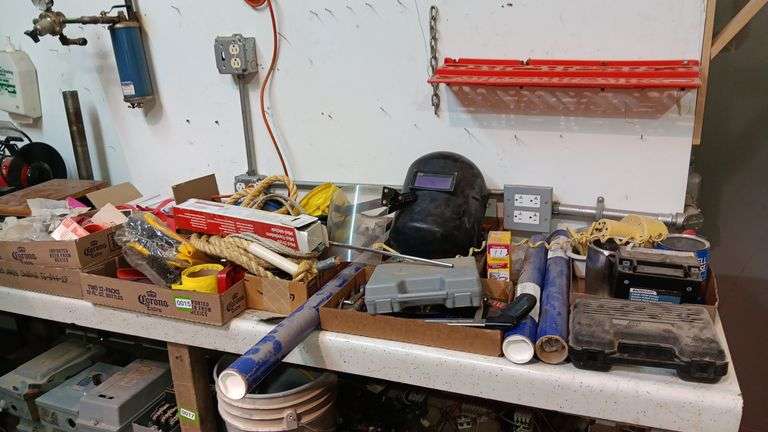 Large Assortment of Items on TOP of Bench