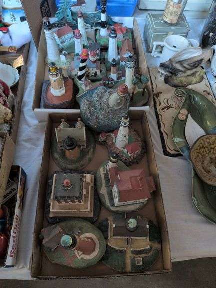 Large Assortment of Danbury Mint Lighthouses
