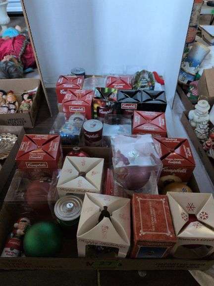 Large Assortment of Christmas Ornaments (Mostly Campbell's)