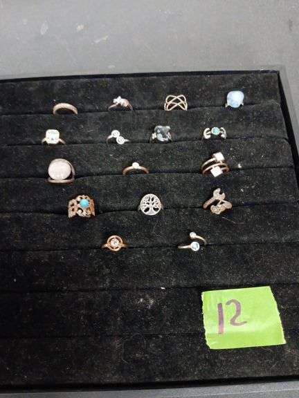 (1) Sterling, (1) Gold-Filled & (14) Costume Jewelry Rings