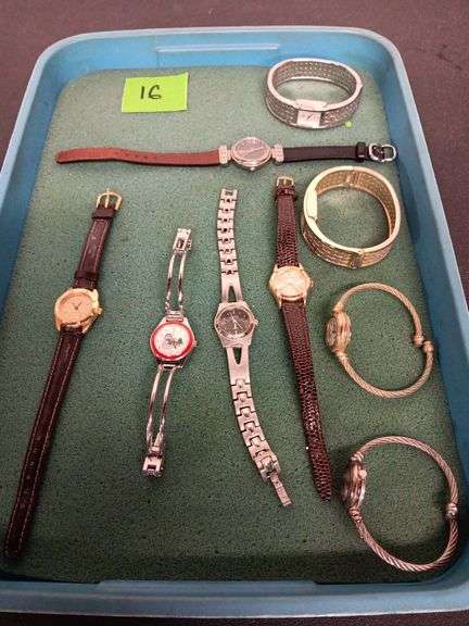 (9) Women's Wrist Watches (Some Longaberger)