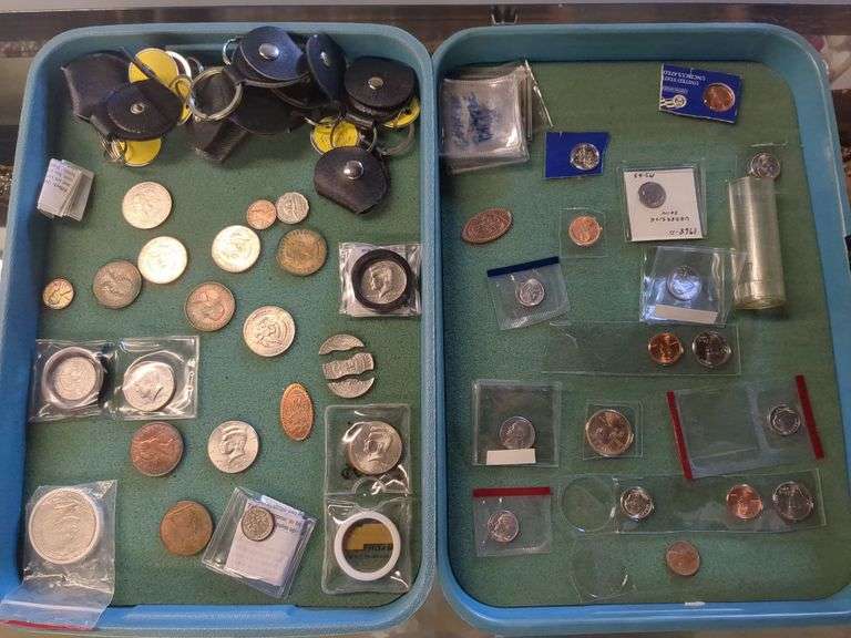 Assorted Coins, Magic Trick Coins, Collectable Coins & Coin Holders