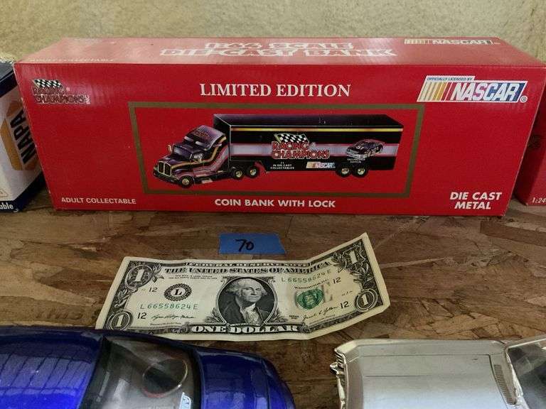 NASCAR Semi Coin Bank