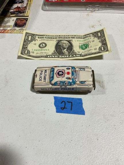 Metal Military Police Car