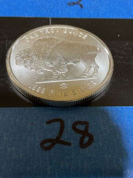 1 Oz Silver Buffalo Round