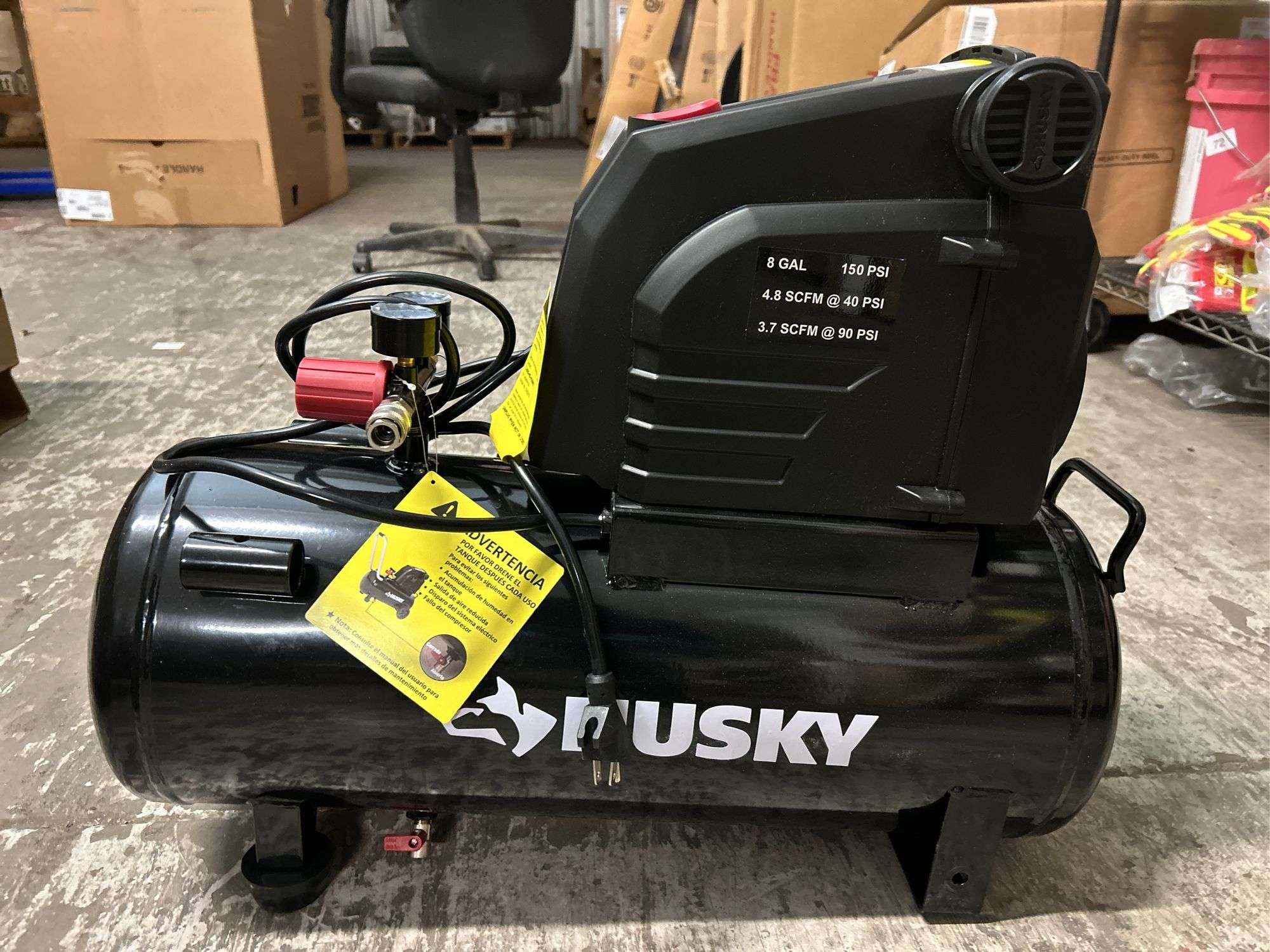 Husky 8 gal., 150 Psi Hotdog Air Compressor - 0300816 - MSRP
