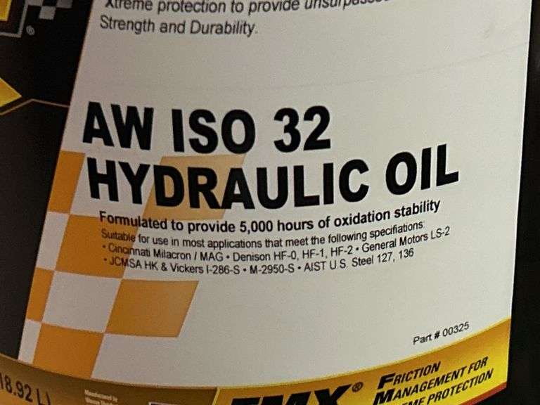 MAG 1 ISO Grade 32 Amber 5 Gallon Hydraulic Oil MAG00325 MSRP 100.