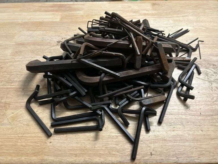 (122) Hex Key Allen Assorted Sizes Dan's Discount Tools Auction