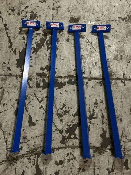 (2) 6"Overall Wd Fixed Ht Steel Adjustable Folding Sawhorse PK4 - 8PXG9 - MSRP 2 @ $116.79 each