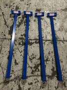 (2) 6"Overall Wd Fixed Ht Steel Adjustable Folding Sawhorse PK4 - 8PXG9 - MSRP 2 @ $116.79 each